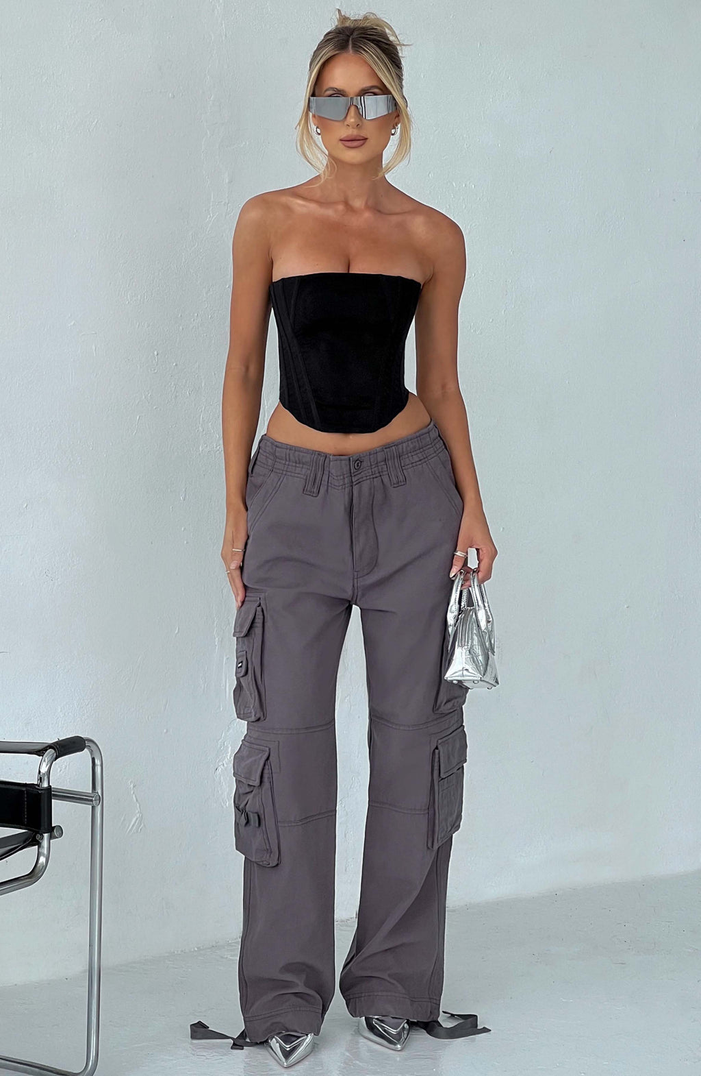 Tinashe Cargo Pants - Charcoal – Babyboo Fashion