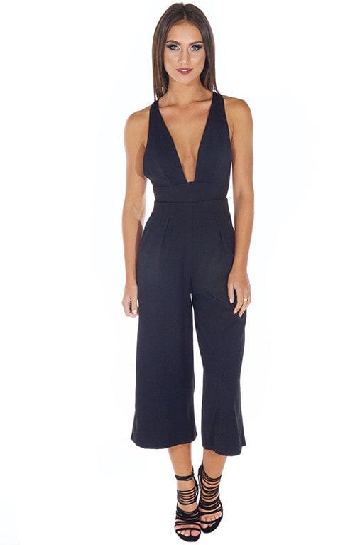 Totally Down Jumpsuit - Black l Babyboo Fashion