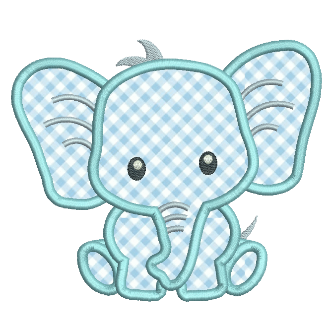 Download Baby Elephant Embroidery Art Collectibles Embroidery