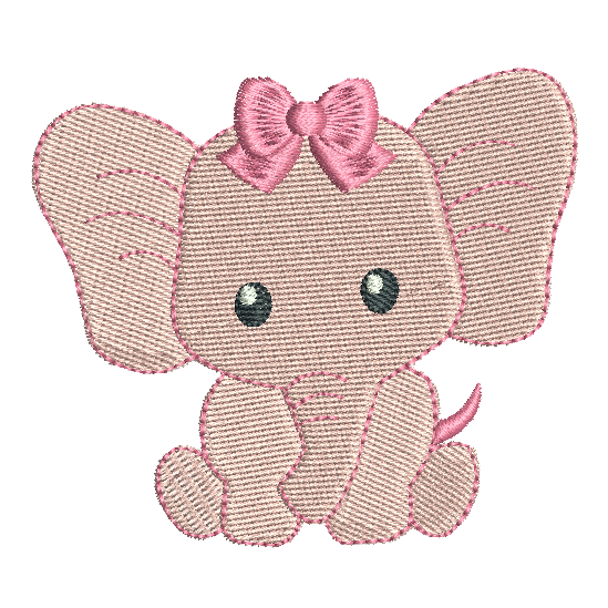 Mini Baby Elephant Machine Embroidery Designs | Rosieday Embroidery ...