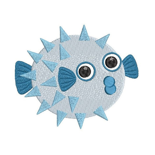 Cute Little Fish Machine Embroidery Design