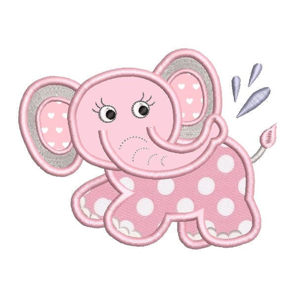 Baby Elephant Applique Machine Embroidery | Rosieday Embroidery ...