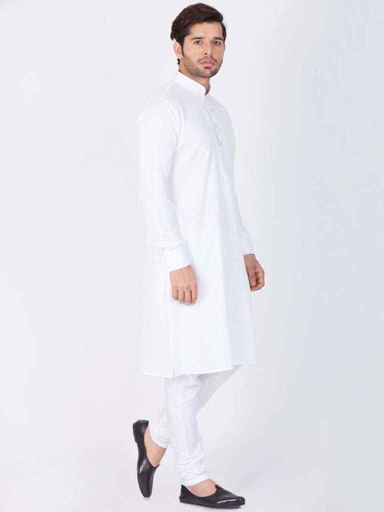 White Straight Kurta Pyjama – Zeodra Fashion