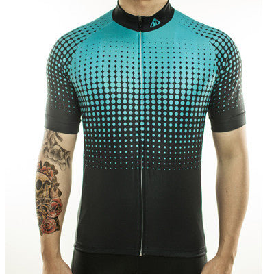 Cosmic Cycling Jersey - Aqua Cycling Jersey | Vogue Cycling