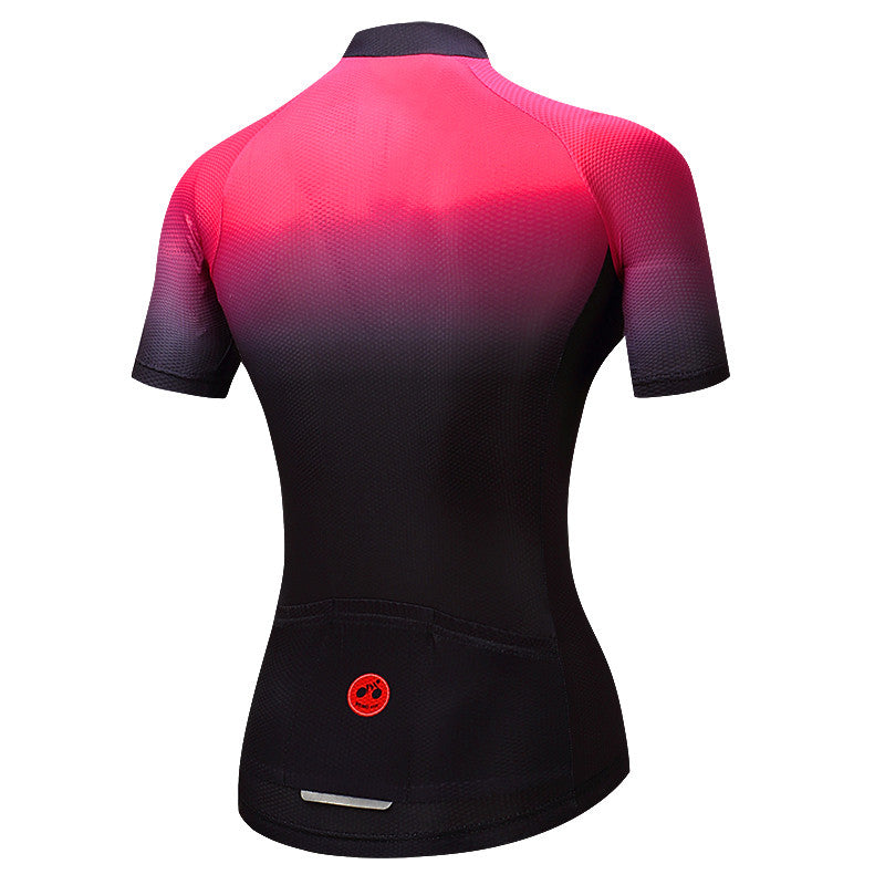 pink cycle jersey