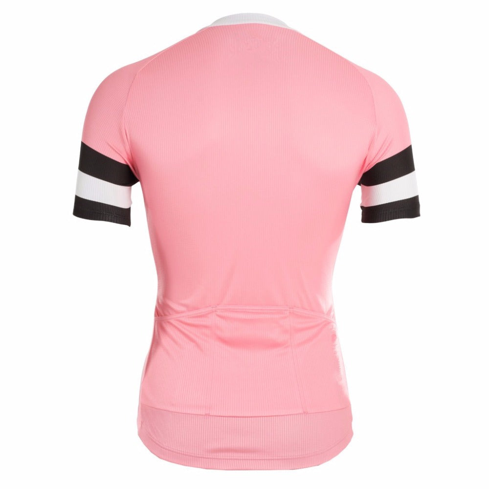 neon pink cycling jersey