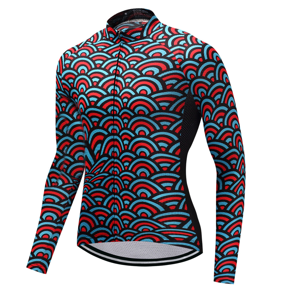 Download Psychedelic Thermal Long Sleeve Jersey - Vogue Cycling