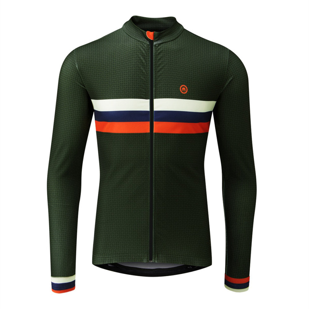 dark green cycling jersey