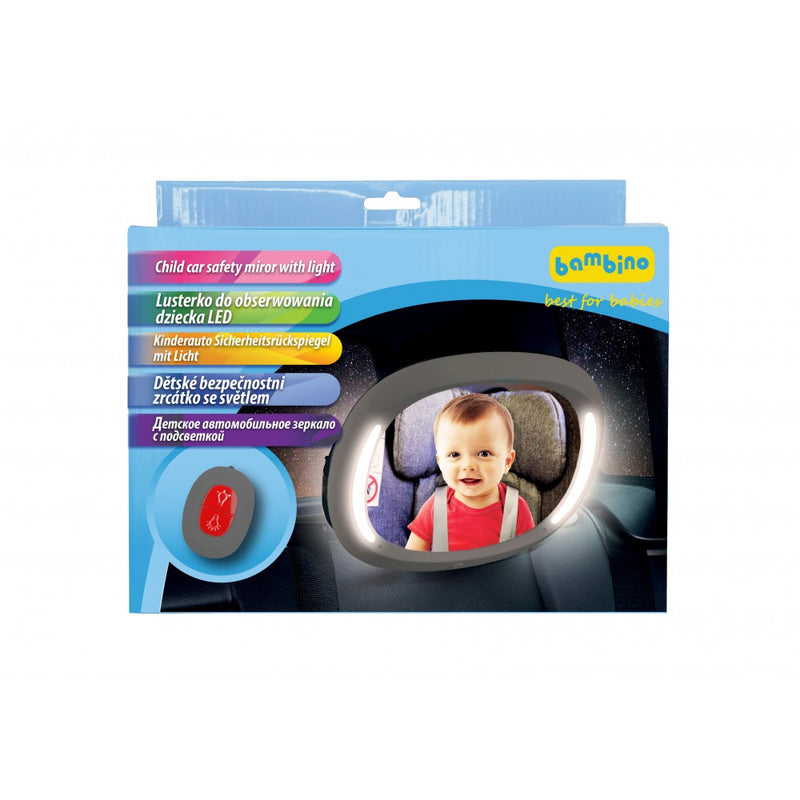 car baby mirror with light