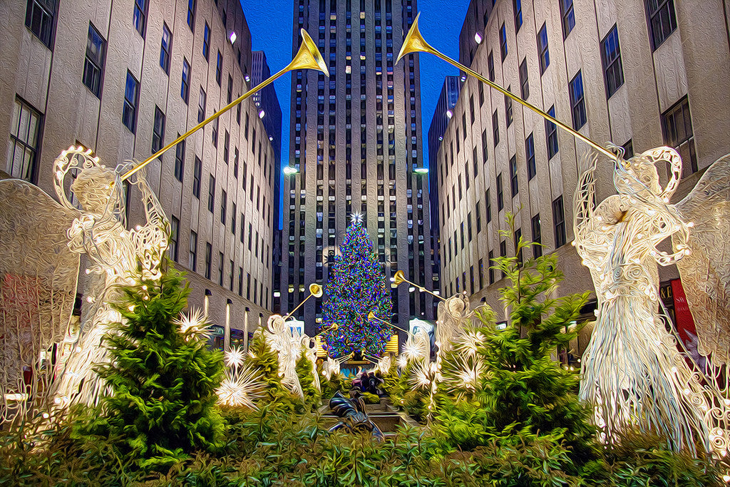 Christmas xmas rockerfeller tree new york