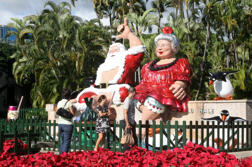 Shaka Santa with Tutu Mele hawaii christmas xmas