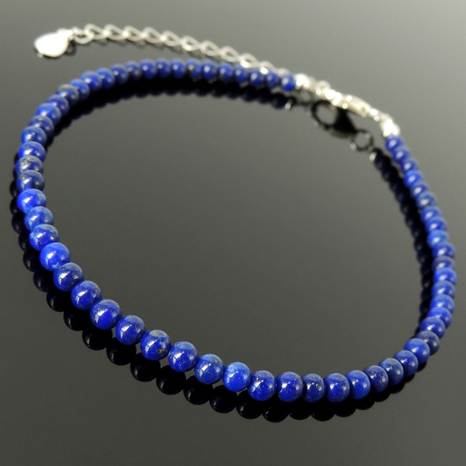 lapis lazuli anklet