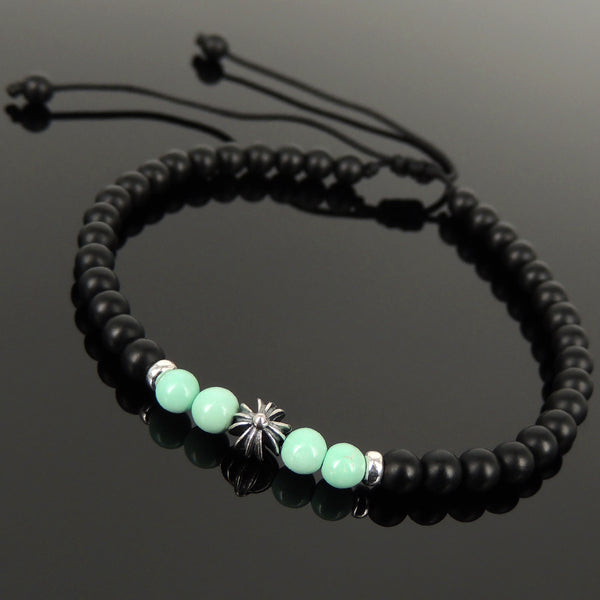 Religious Jewelry Black Onyx Turquoise Gemstones Handmade Bracelet ...