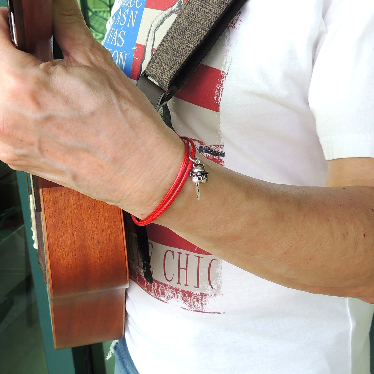 Minimal Cultural Jewelry, Elegant Statement - Handmade Red Wax Rope  Bracelet, Easily Adjustable with Durable Sliding Knots for Multiple Sizes