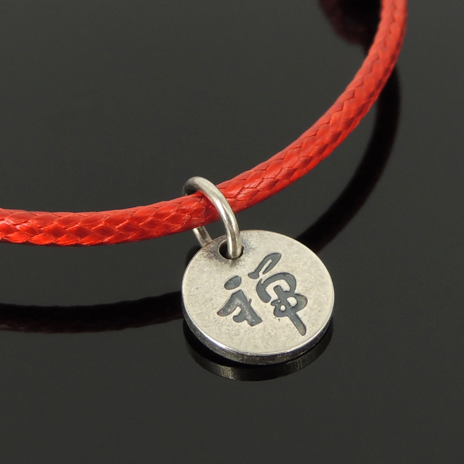 Handmade Cultural Jewelry Red String Bracelet Adjustable Wrap Bracelet - GEM +SILVER