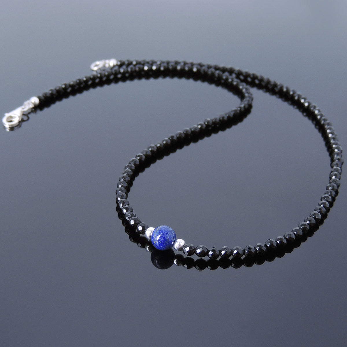 Mini Blue & Silver Lapis Lazuli Pendant | Summer jewelry necklace, Mens  necklace pendant, Mens silver necklace