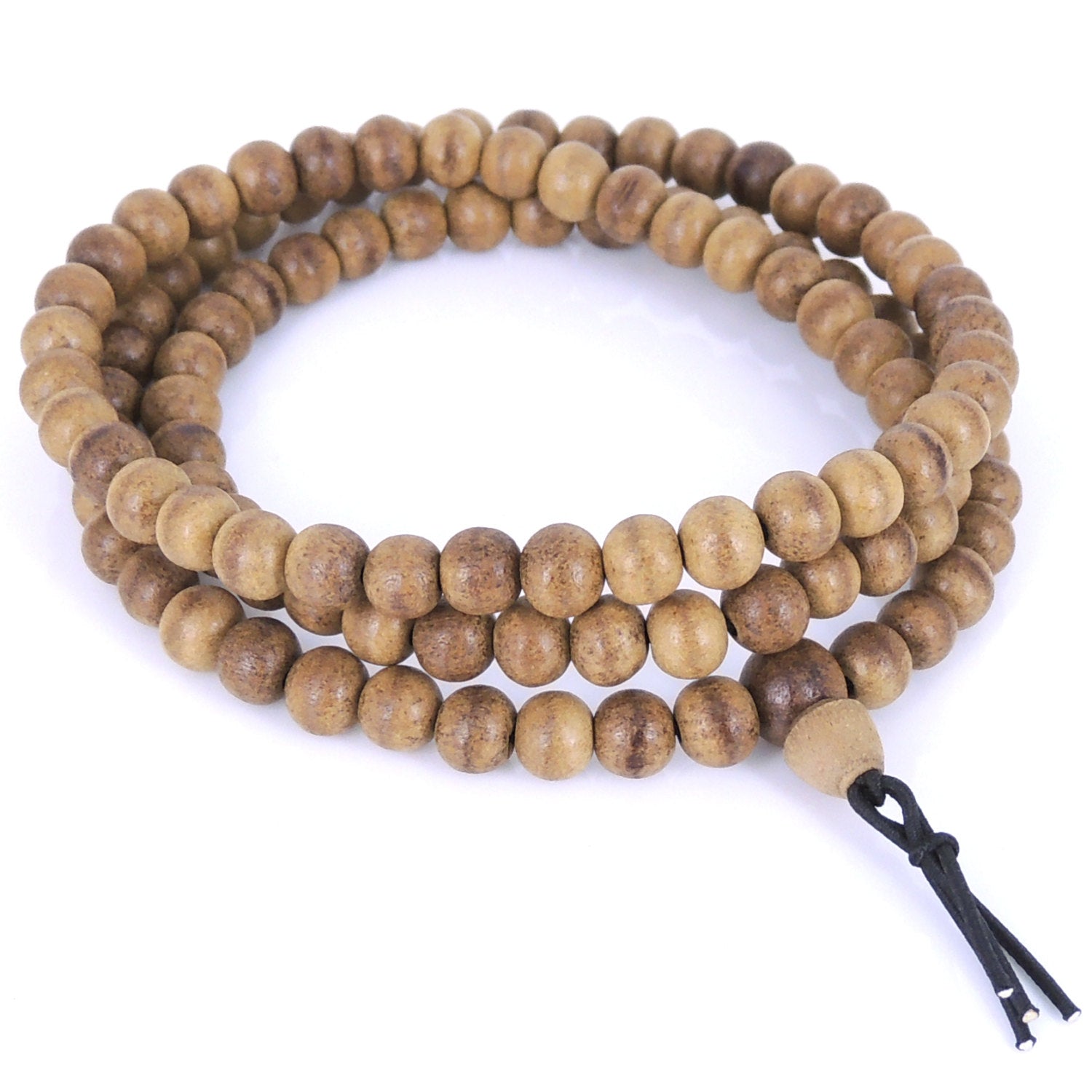 Catholic Agarwood Bracelet With Divine Cross Beads 12mm - Organic