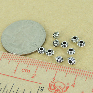 Genuine Sterling Silver Wheel Spacer Beads for Jewelry Making