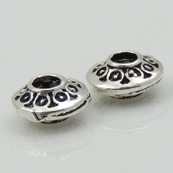 4 PCS Vintage Disk Spacer Beads - S925 Sterling Silver - Wholesale ...