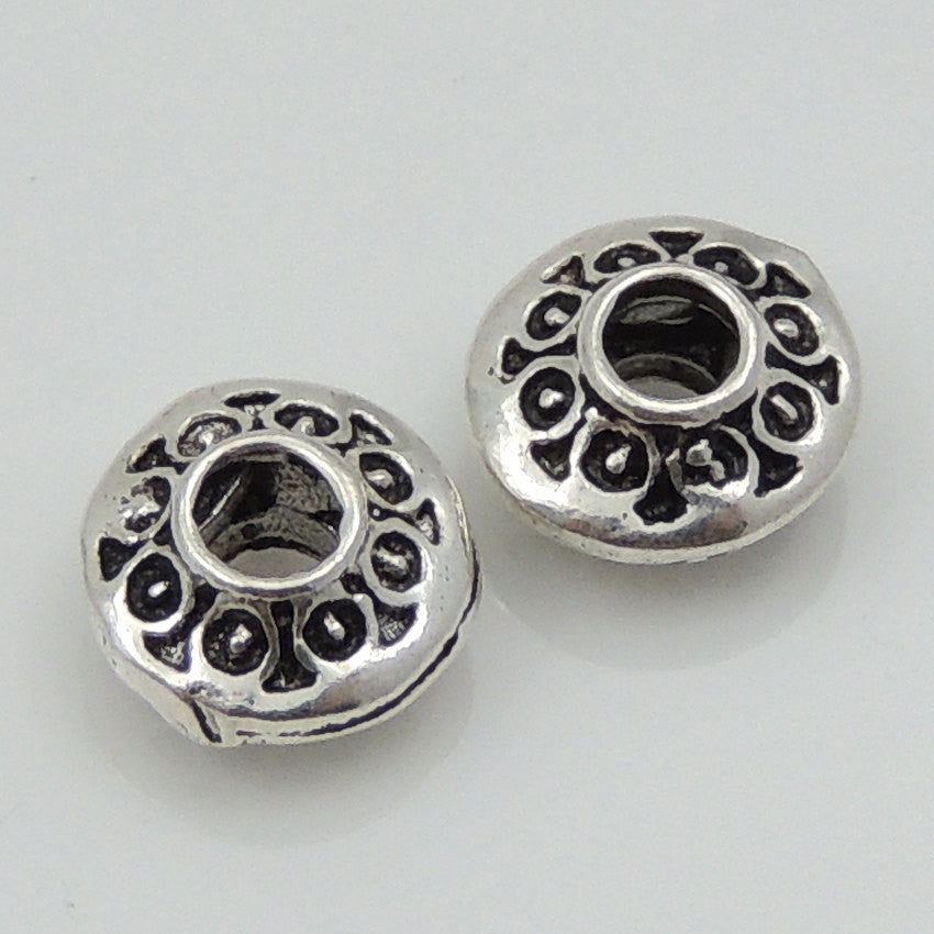 4 PCS Vintage Disk Spacer Beads - S925 Sterling Silver - Wholesale ...