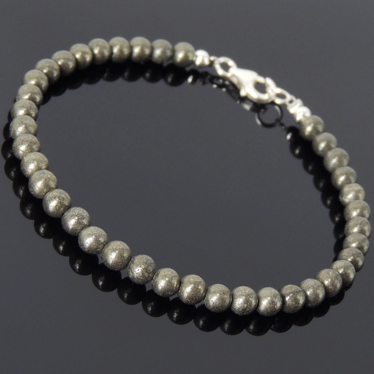 Visible Silver Beaded Bracelet