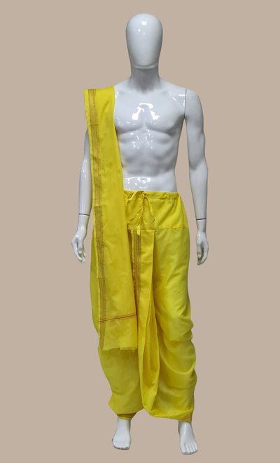 Indian Punjabi Yellow Solid Dhoti Salwar Stylish Tulip Pants Trousers Free  Size | eBay