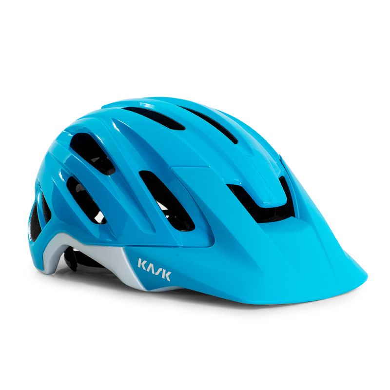 light blue cycle helmet