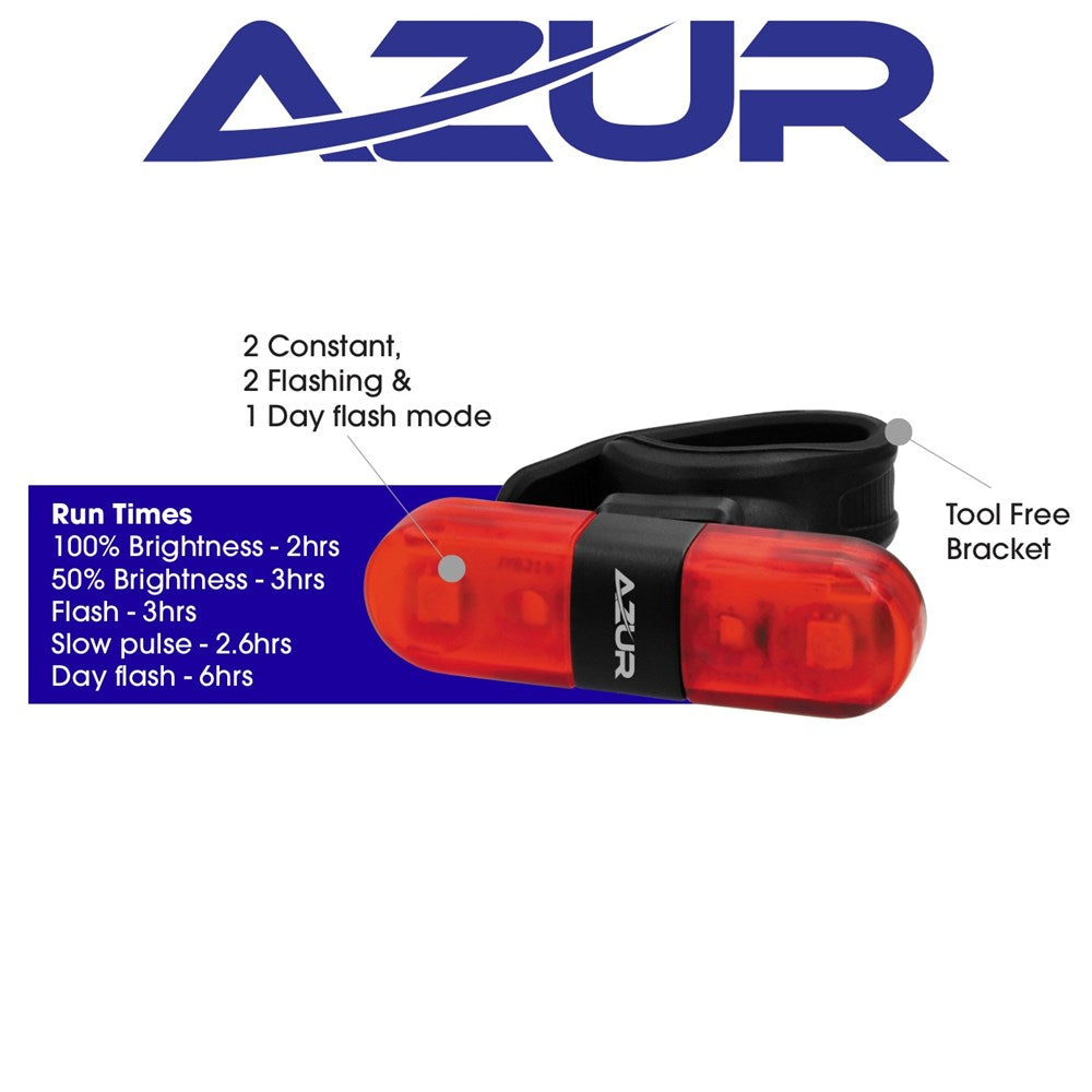 azur rear bike light