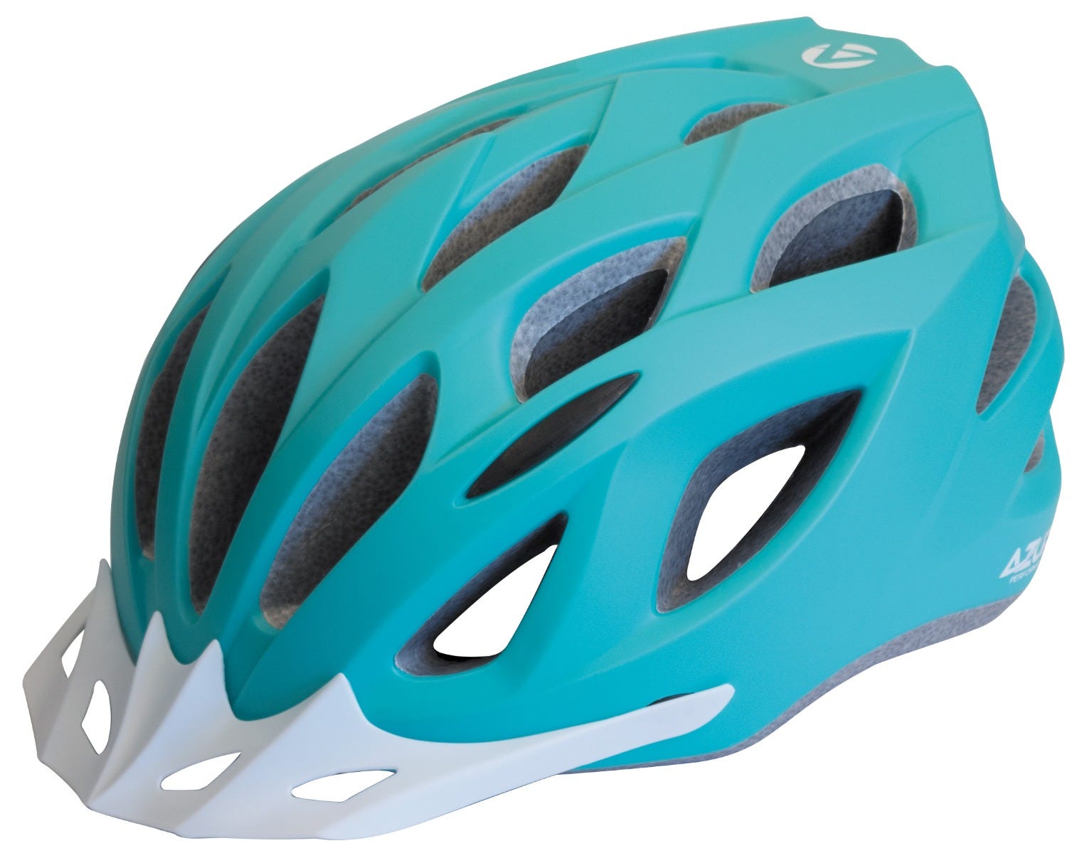 teal mountain bike helmet