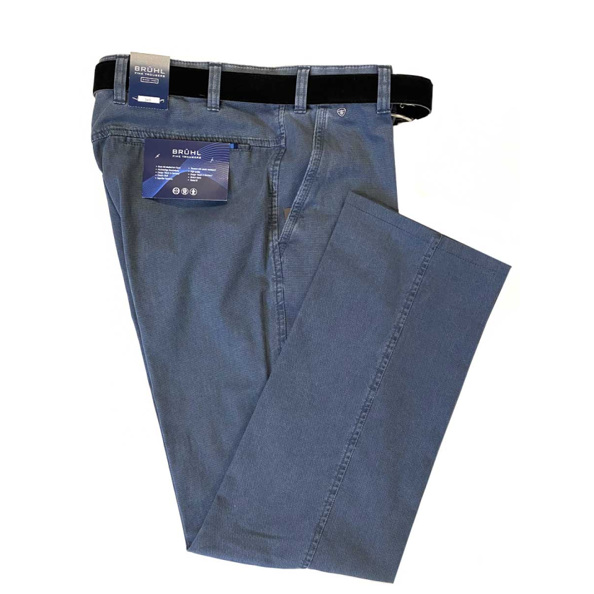 Bruhl Men's Summer Chino Catania B Trousers 184380 - Blue – Jepsons