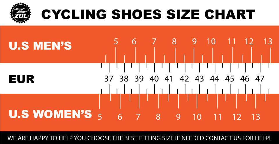 Size Chart – Zol Cycling