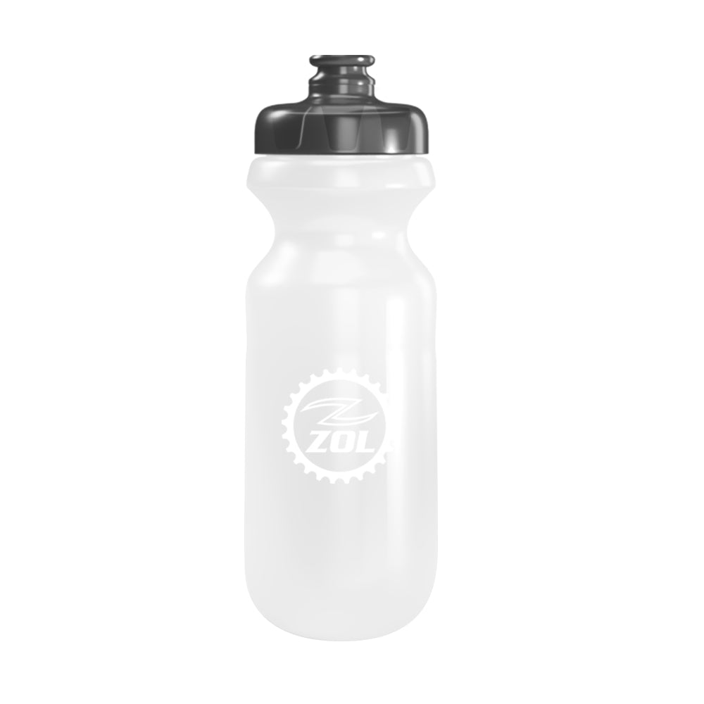 Zol White Bicycle Water Bottles - Zol Cycling product image