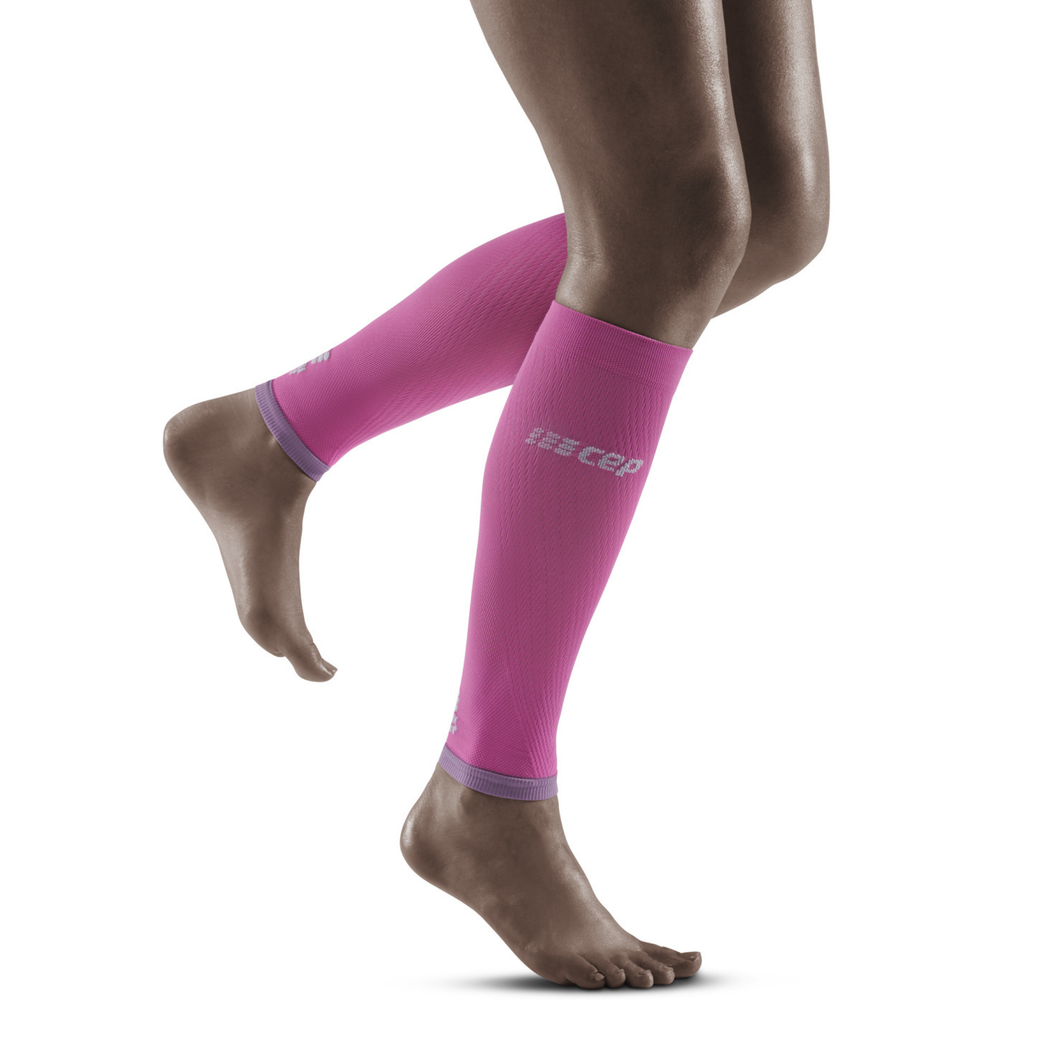  CEP Womens Calf Compression Sleeves Running 2.0 (Lime/Pink),  15.5-17.5 Inch : Health & Household