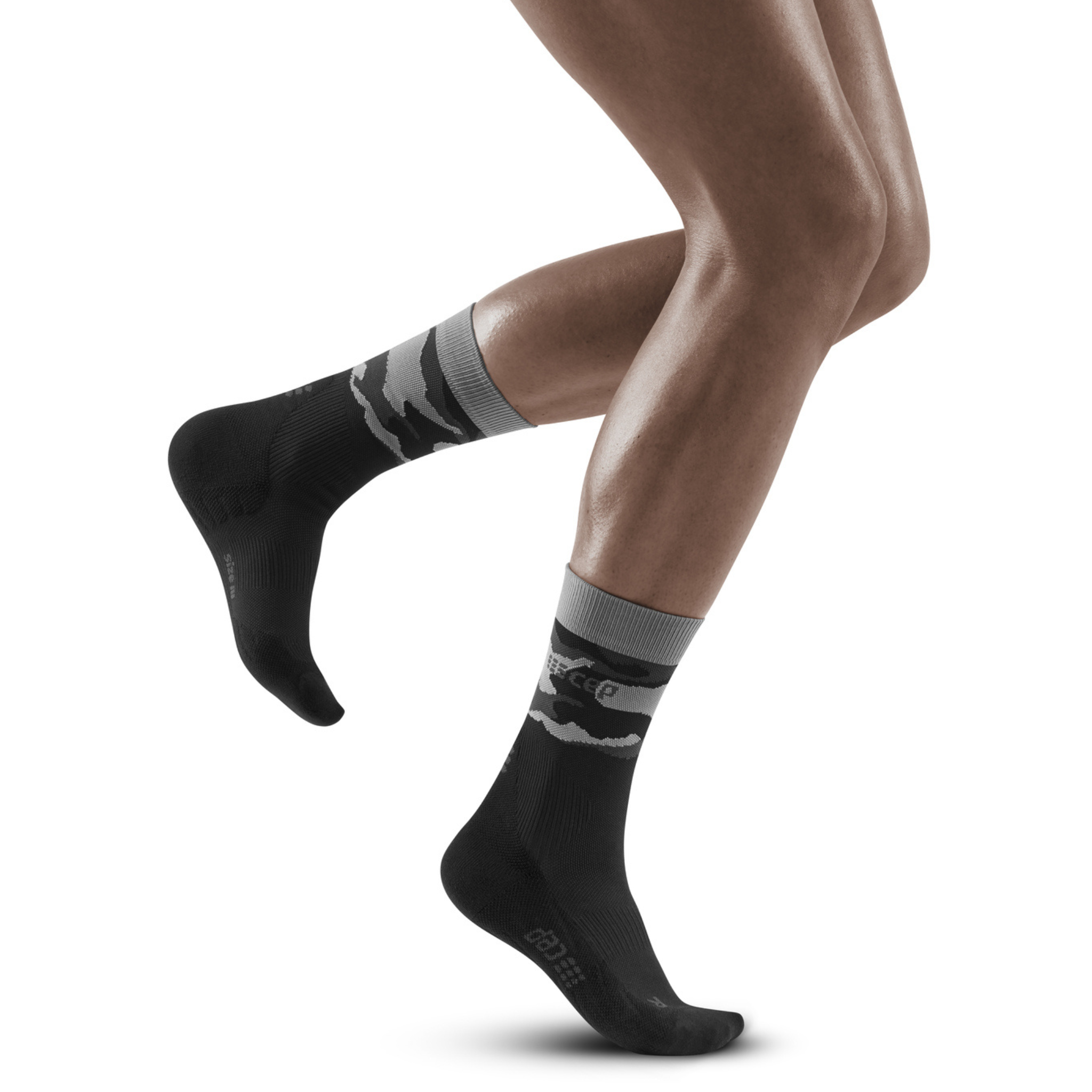 Women's The Run Socks, Tall Black
