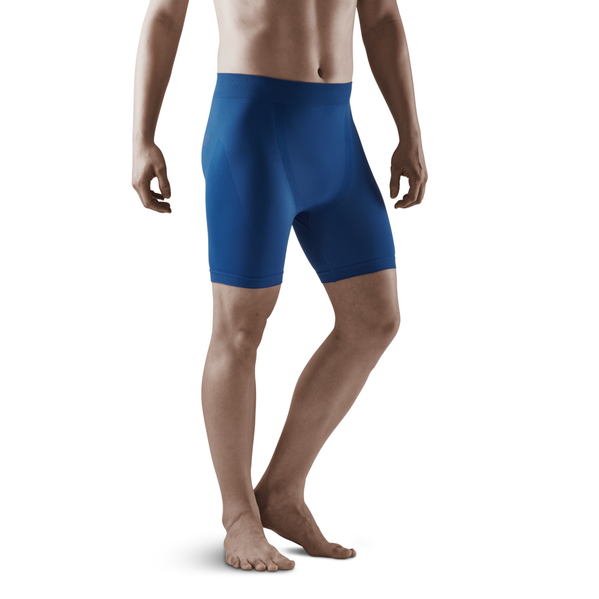 Men Cotton Compression Shorts and Half Tights (Comet Blue)