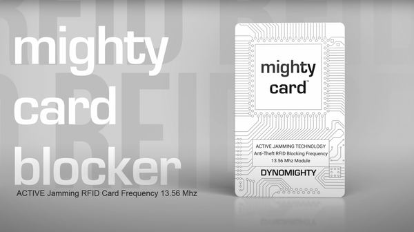 RFID blocking card, mighty card, card blocking RFID