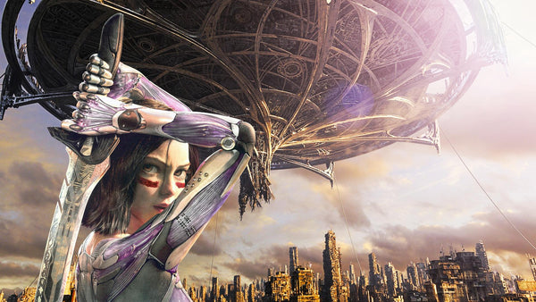 Alita battle angel with sword