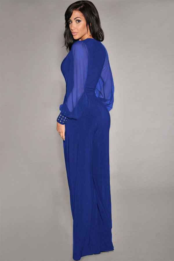 chiffon sleeve jumpsuit