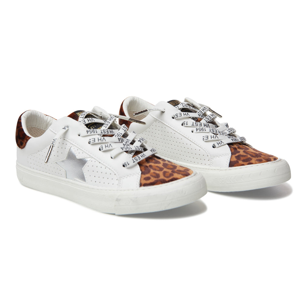white leopard shoes