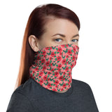 Hot Pink Hibiscus Face and Neck Gaiter