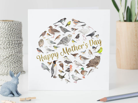 Happy Mother's Day Birds Card