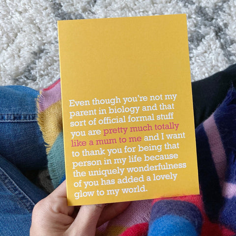 Pretty Much Totally Like A Mum To Me Card