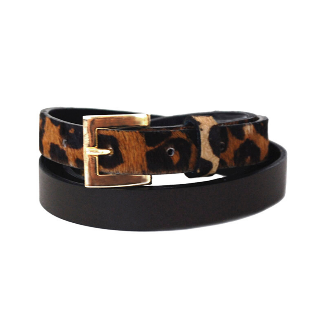 Sophia Genuine Leather & Cowhide Belt -Brown – ClaudiaG Collection