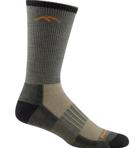 green brown and gray crew sock