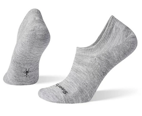 thin, gray no show socks