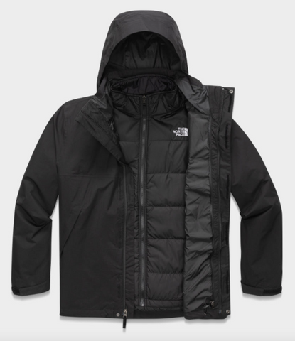 black winter coat from The North Face