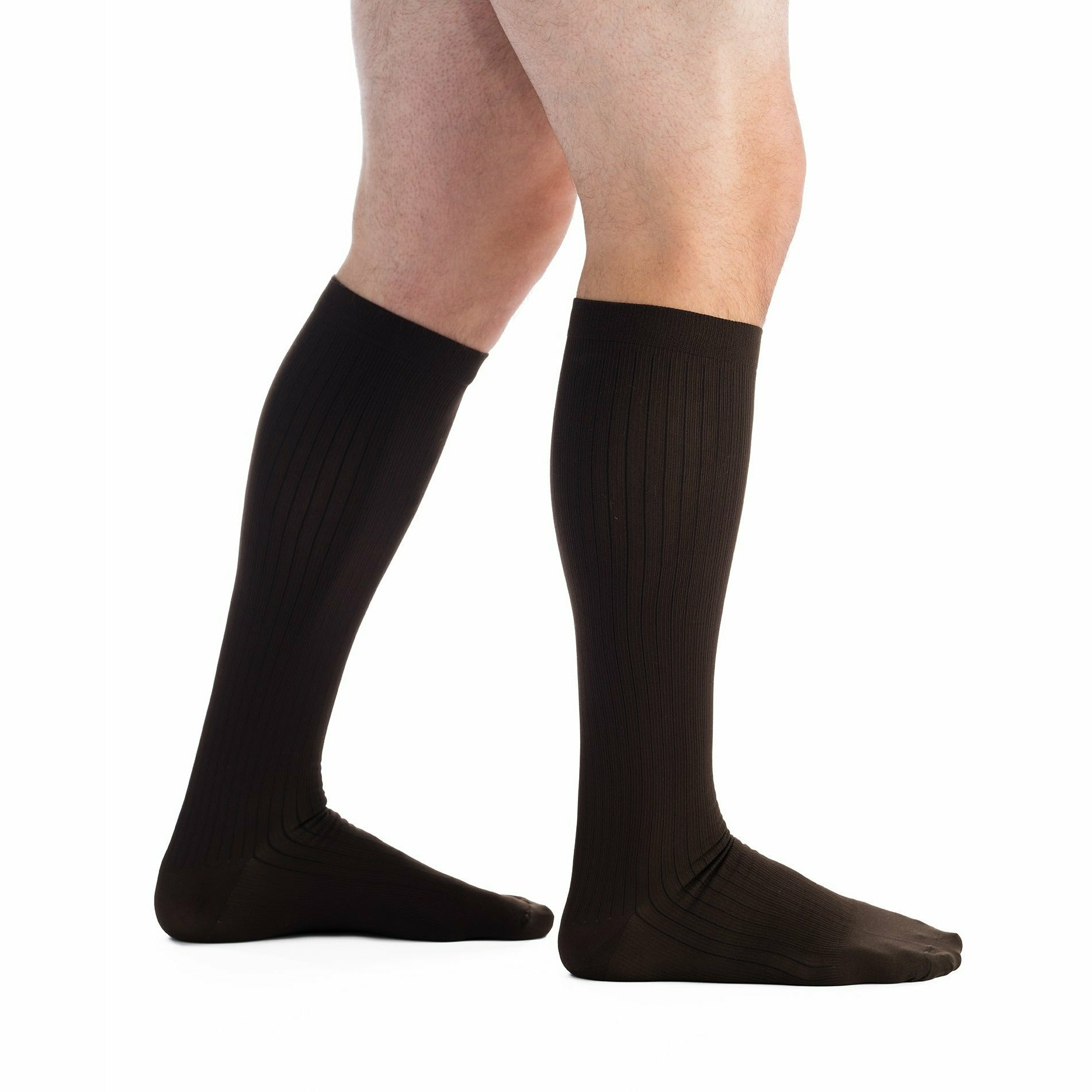EvoNation Men's Classic Ribbed 20-30 mmHg Knee High
