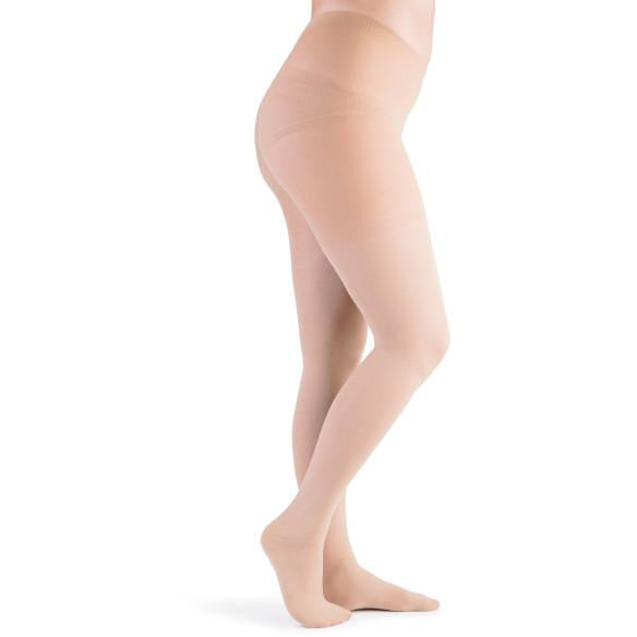 JOBST Opaque Waist High 20-30 mmHg Compression Stockings Pantyhose, Closed  Toe, Large, Natural