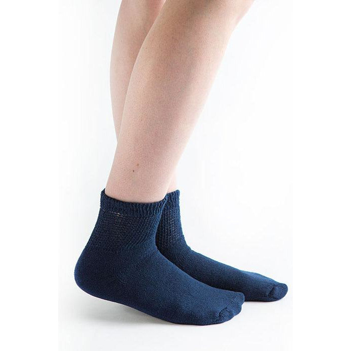 Doc Ortho Loose Fit Diabetic 1/4 Crew Socks, 3 pairs — DIABETICSOCKSHOP.COM