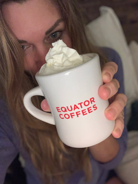 Alison and her coffee mug